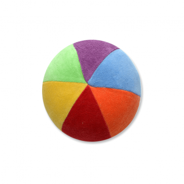 Bola de Pelucia Colorida 11cm com Chocalho - Zip Toys