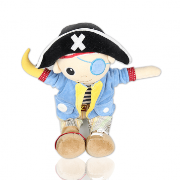Boneco Pirata de Pelucia 36cm - Zip Toys