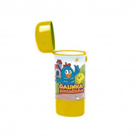 Estojo Dental Kids Fun Galinha Pintadinha Amarelo - Oral Gift