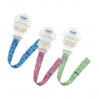 Prendedor de Chupeta Fita de Tecido com Velcro - Kuka