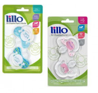 Kit 2 Chupetas Orto T2 Amo Papai e Mamãe - Lillo