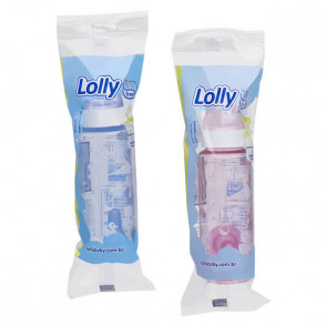 Mamadeira Color 240ml Bico Universal Embalagem Saco Plástico- Lolly