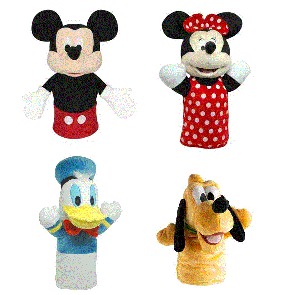 Brinquedo Fantoche de Pelúcia Turma do Mickey 28cm - Multkids